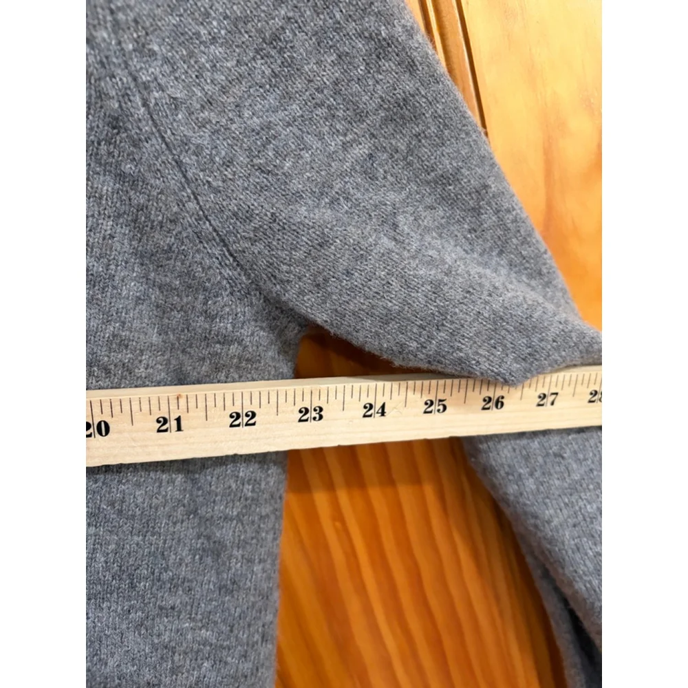 J.Crew Gray Lambswool Shawl Collar Button Neck Sweater Men’s XL
